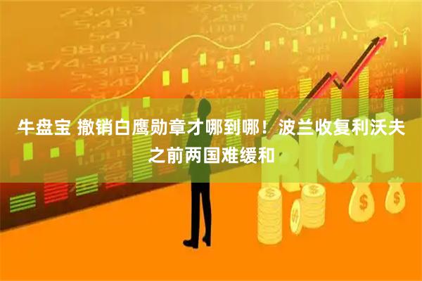 牛盘宝 撤销白鹰勋章才哪到哪！波兰收复利沃夫之前两国难缓和